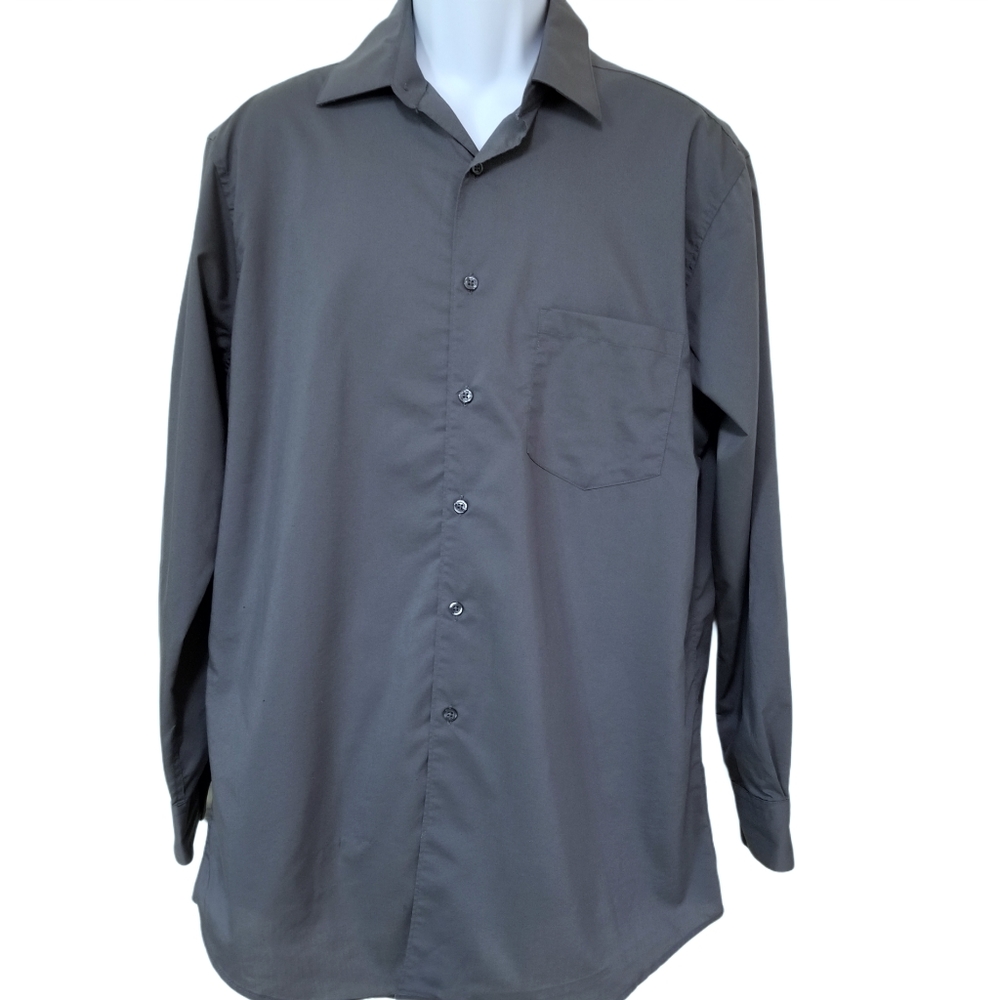 Alfani Fitted Stretch Fabric Long Sleeve Shirt